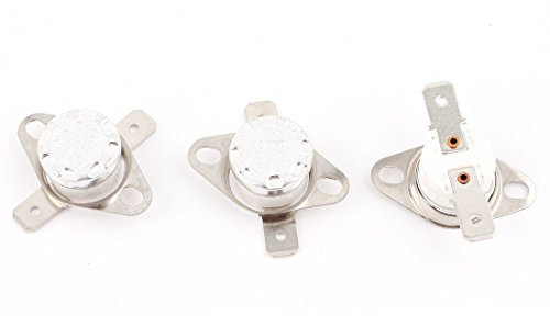 sourcing map 3 Stk. Thermostat Öffner KSD301 NC Temperaturschalter 165 Celsius 250V 10A