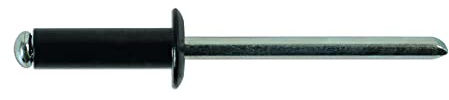 CONNECT 32888 Standard Bride Rivets, 4,8 x 14 mm, Noir, Lot de 100