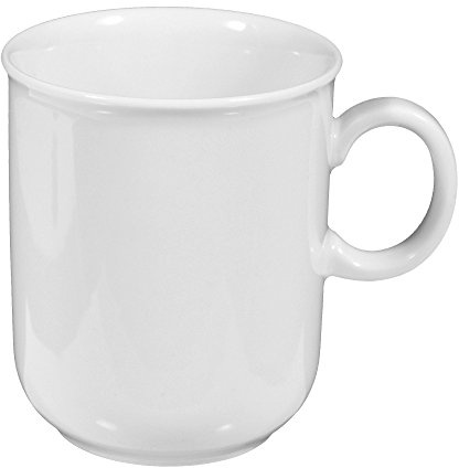 Becher mit Henkel 0,25 l 6 Stück Compact weiss uni 00007 von Seltmann Weiden