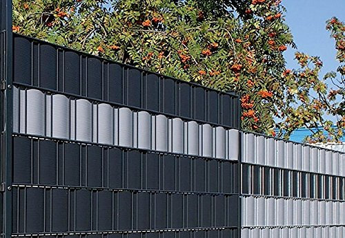 123mygarden.de - Láminas para privacidad, dimensiones: 2550 x 190 x 1,1 mm5 colores, láminas de protección visual, protección contral el viente, para vallas, láminas de PVC rígido, fabricadas en Alemania por Gartenwelt Riegelsberger.