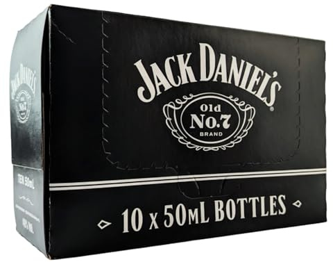 Jack Daniels Miniature American Bourbon Whiskey 5cl Miniature - 10 Pack