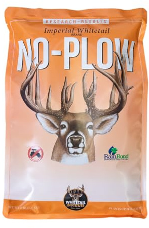 Whitetail Institute Imperial No-Plow Food Plot Seed (Spring and Fall Planting), 9-Pound (.5 Acre), White
