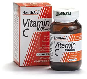 HealthAid Vitamin C 1000mg - Chewable - 30Vegetarian Tablets