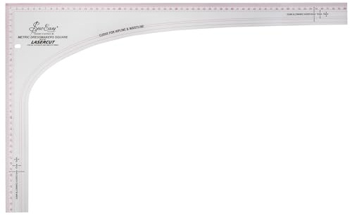 Schneiderwinkel & Kurvenlineal transparent /365 x 605 mm/Skalierung cm