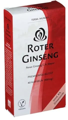 ROTER GINSENG 400 mg 8% von Terra Mundo Kapseln 40 St