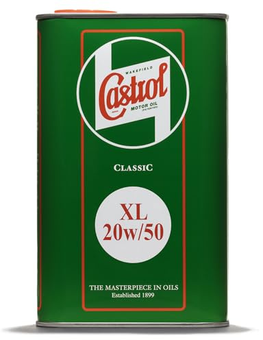 Classic Oil Range XL20w/50 Engine Oil – 1L | SAE 20W-50 Multigrade Mineral Formula for Pre-1980 Cars & Motorcycles | High Wear Protection & Low Consumption | Vintage Vehicle Lubricant