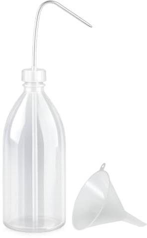 mikken Spritzflasche 1000 ml Laborflasche Waschflasche aus Kunststoff - made in Germany - inkl. Einfülltrichter