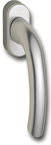 HOPPE maniglia per finestra Tokyo con retinatura, quadrato 7 x 32 mm, argento anodizzato, 8106619