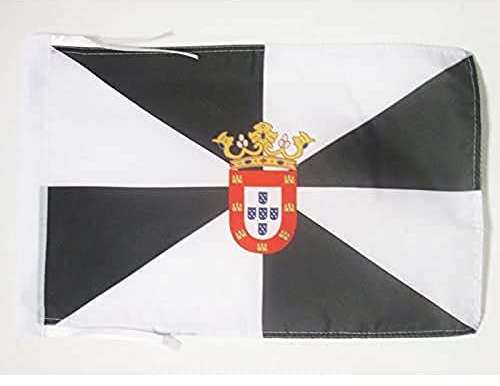 BANDIERA CEUTA 45x30cm - BANDIERINA SPAGNOLA - SPAGNA 30 x 45 cm cordicelle - AZ FLAG
