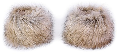 Futrzane Classic Manschetten - Fell Stulpen Damen - Pelz Pulswärmer Handstulpen