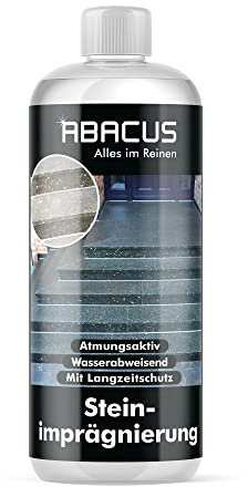 ABACUS® Steinimprägnierung, Terrassenimprägnierung, Balkonimprägnierung, Marmorimprägnierung, Granitimprägnierung, Natursteinimprägnierung, Fliesenimprägnierung – Steinimprägnierung 1000 ml (2625)