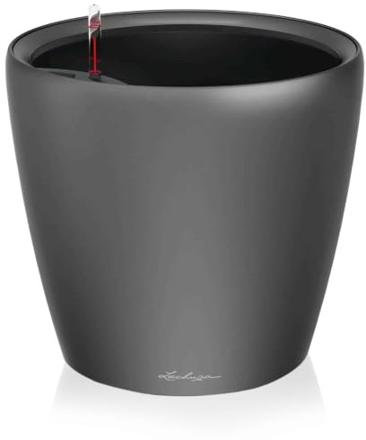 Lechuza-Gefäß mit Bewässerungssystem Classico Premium LS 35 anthrazit Hochglanz| 16063