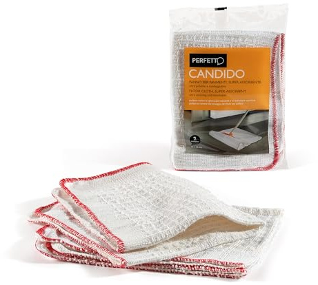 Perfekte Tee Wash Boden, Baumwolle, weiß/rot garne, 29 x 22 x 1 cm
