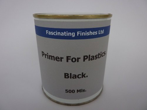 Fascinating Finishes Ltd 1 x 500ml Black Plastic Primer Paint GRP Fiberglass Boat Caravan Contiboard