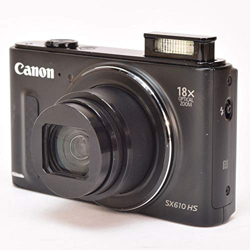 Cámar digital compacta Canon SX610 HS PowerShot Point and Shoot, 20.2 Mp, zoom óptico de 18x, LCD de 3 pulgadas