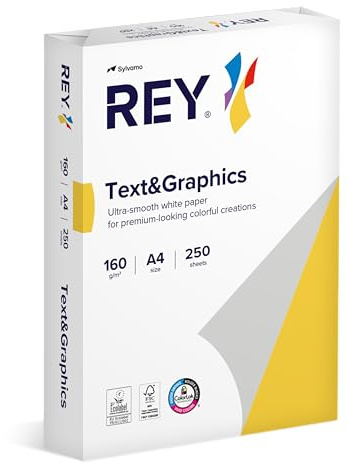 Rey, 1 Ramette de 250 feuilles, A4 Text & Graphics, 160g
