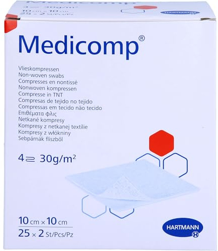 Medicomp Handtuch, 10 x 10 cm, 50 Unidades
