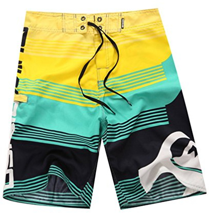 YOUJIA Uomo Costumi da Bagno Leisure Travel Short Pantaloncini da Surfe Verde Chiaro XL
