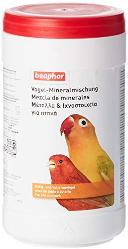 Beaphar Mezcla De Minerales para Pajaros, Suplemento Alimenticio De Calcio, Fosforo, Algas, Buen Desarrollo de Huesos y Huevos, 1,25kg