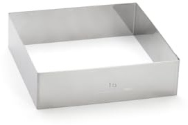 DE BUYER -3906.16 -cercle carre inox f 17 ht 4.5cm - 16cm, Argent Métallique