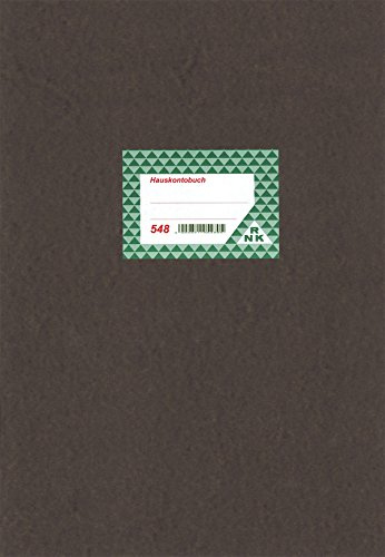 RNKVERLAG 548 - Hauskontobuch mit Mieterregister und Miethöhe, 28 Seiten, 26 x 38 cm