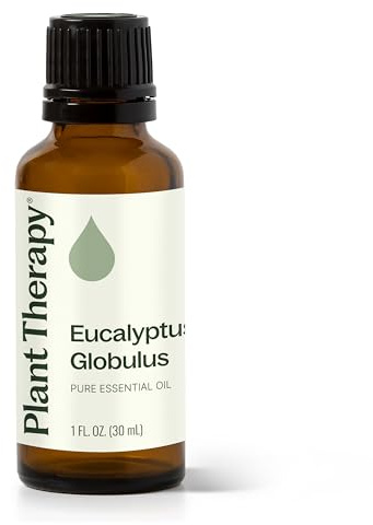 Plant Therapy Eucalyptus Globulus Essential Oil 30 mL (1 oz) for Diffuser, Skin, Hair, Aromatherapy DIYs, and Clear Breathing, 100% Pure, Undiluted, Therapeutic Grade