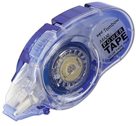 Tombow PN-IP Nachfüllbarer Kleberoller Maxi Power Tape, 8.4 mm x 16 m