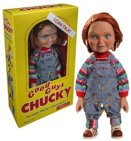 78004 sprechende, 38 cm große Chucky-Puppe mit nettem und lächelndem Gesicht von Good Guys.