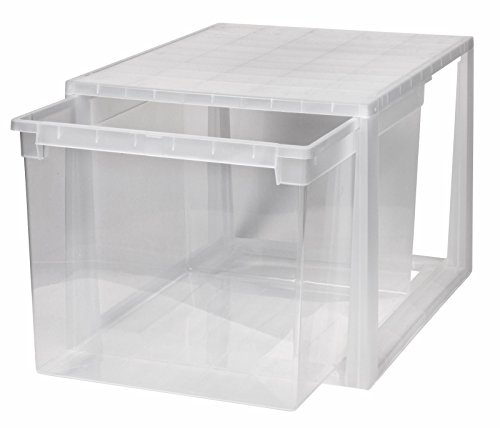 Kreher Schubladenbox, Ordnungsboxen aus Kunststoff. Erweiterbare Aufbewahrungsboxen mit Schubladen als Schubladenturm oder für Regale und Schränke. (48 Liter)