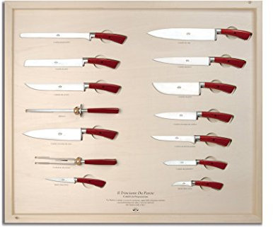 Coltellerie Berti - Il Trinciante da Parete - Completo - Set coltelli cucina forgiati