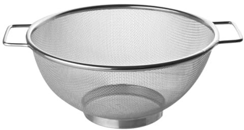 Fackelmann Colapasta Ø25 Cm In Acciaio Inossidabile - Rete Fine Per Drenaggio Veloce - Versatile Per Quinoa, Riso, Frutta, Verdura E Pasta - Pratico Con Maniglie Robuste - Lavabile In Lavastoviglie
