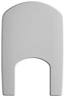 Gala Smart – Tapa para Bidé, Incluye Kit de Fijación y Bisagras de Acero Inoxidable, Color Blanco Brillo, Medidas 37 x 5 x 53 cm – Modelo G5163201