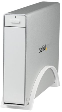 StarTech.com S3510WMU33T - Caja de Disco Duro 3.5 SATA III Externo, USB 3.0, UASP, diseño sin Bandeja, Blanco