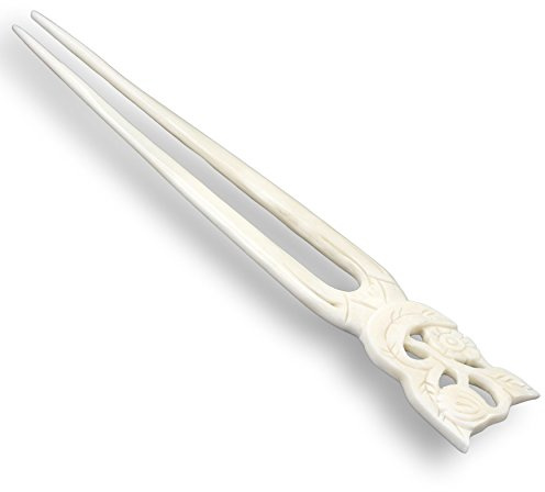 ISLAND PIERCINGS Haarnadel aus Knochen, 15cm, 1 Stück, Damen, Frauen