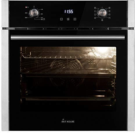 Four encastrable 60 cm electrique | 70L | 2,8kW | Gril | Circulation de l'air | Air chaud | Tiroirs télescopiques | Timer automatique | EB8010ED