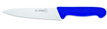 Giesser seit 1776 - Made in Germany - Tranchiermesser blau, Basic Blue, Klinge 16 cm, rutschfest, schmales Kochmesser spülmaschinenfest, rostfrei