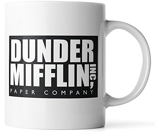 Monkey Duo SYNCHKG111723 Dunder Mifflin The Office - Lustige Kaffeetasse von Donbicentenario, Porzellan, 11 Fluid_Ounces, Mehrfarbig