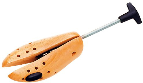 DELFA 1 Stück Schuhdehner, Schuhweiter, Schuhstrecker aus Buchenholz und Mechanik aus Metall