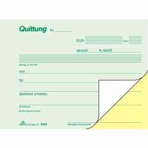 RNK Quittungsblock A6 2x40 Blatt selbstdurchschreibend