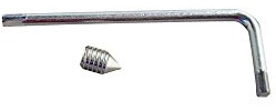 ALPERTEC Vis Pointeau 5mm long 8mm +1 Cle Allen