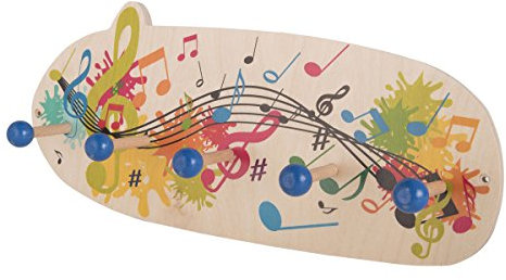 mugesh Garderobe mit fröhlichem Notenaufdruck - Schönes Geschenk für Musiker