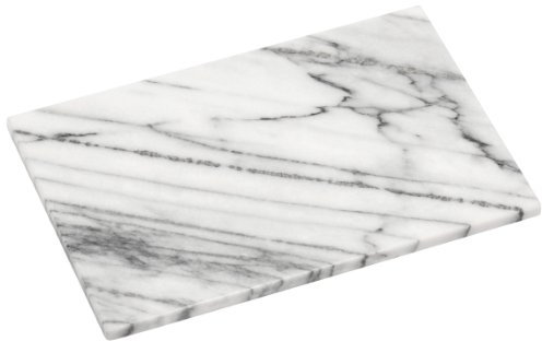 Premier Housewares White Slab Cutting Chopping Boards in Marble for Kitchen Glass Chopping Board Marble Slab 21 x 31 x 2 cm, Grey