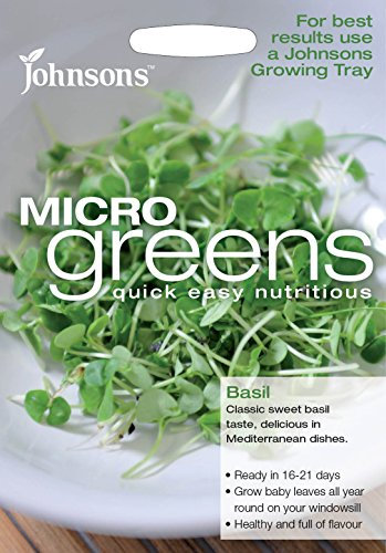Johnsons 13437 Microgreens Basil Seeds - Green, 1.0 cm*17.6 cm*10.8 cm
