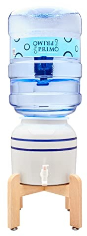 Primo Dispensador de Agua de cerámica de Porcelana para encimera, sin BPA ni Plomo