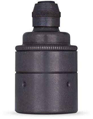 Vintage Glattmantel Lampenfassung aus Messing E27 - Das Original aus Europa - Bronze Antik Finish