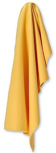 Casatessile Asciugamano in Microfibra 50x100 cm. Salvietta Microfibra Leggeta e Assorbente. - Giallo