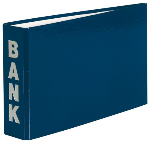 10 Bankordner 140x250mm Ordner für Kontoauszüge / Farbe: blau