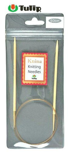 Tulip Knina Knitting Needles KKJA-6048 Bamboo Ring Needles (23.6 inches (60 cm), No. 9