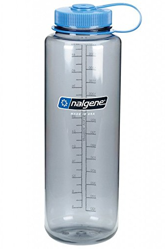 Nalgene HDPE Trinkflasche, weites Mundstück, BPA-frei, 1,42 l One Size Grey/340606
