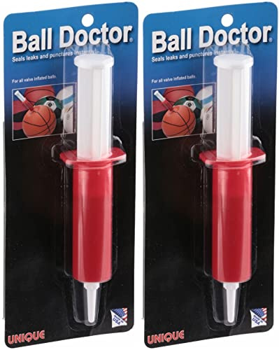 Unique Sports Ball Doctor Leak Flat Fix Repair Kit, Basketball Football (2-Pack)